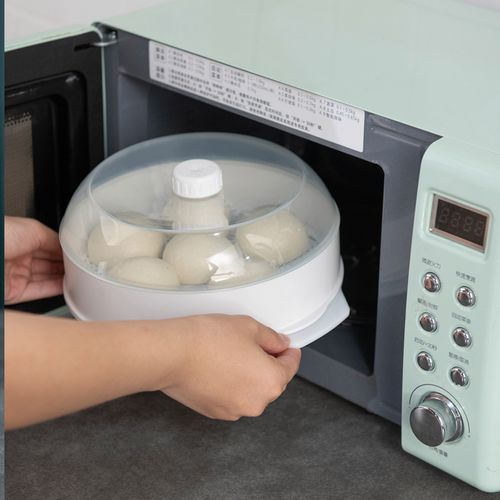 微波炉蒸笼专用蒸盒热馒头加热容器多层器皿菜罩保温热菜神器家用
